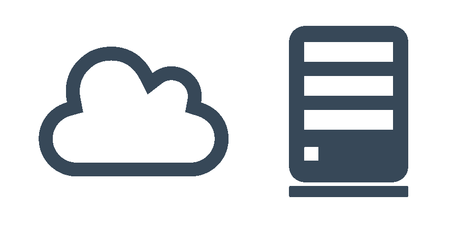 Cloud and Server icon