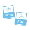 XTHML and PDF icon