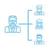 Group structure icon