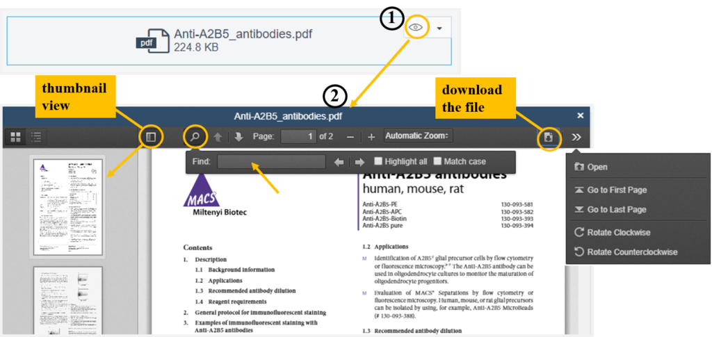 Helpdesk-View PDFs in-ELN
