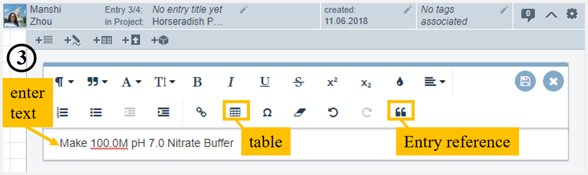 how to add text to my entry labfolder addtext com